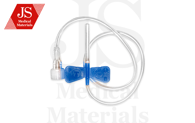 Голка внутрішньовенна типу Метелик JS розмір 0,6 (G23) блакитна № 1